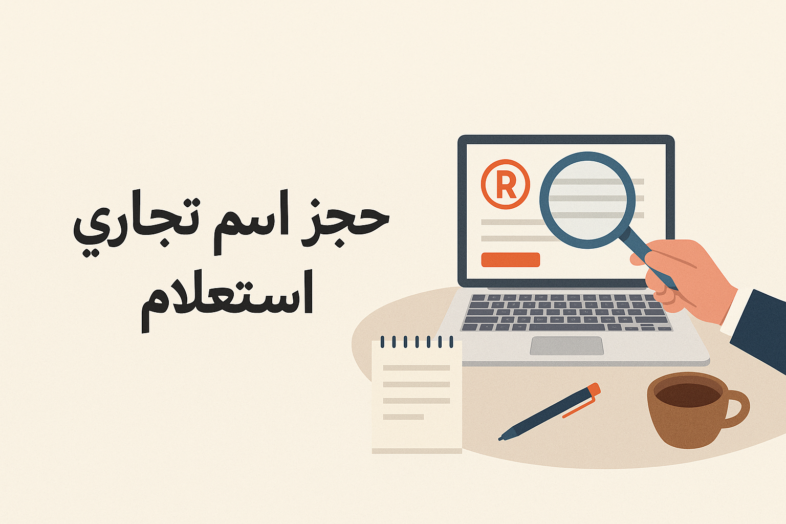 حجز اسم تجاري استعلام